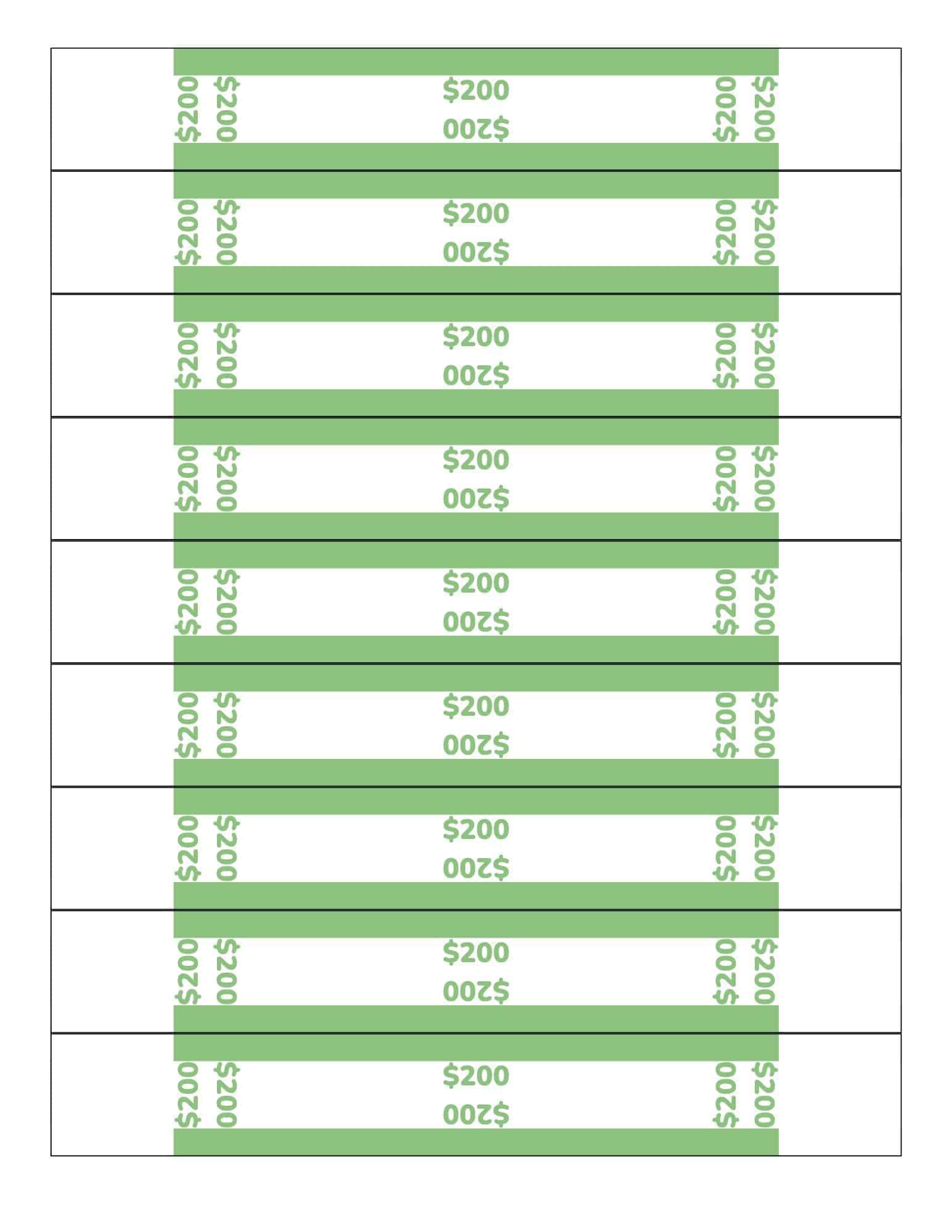 free printable money bands for organizing bills